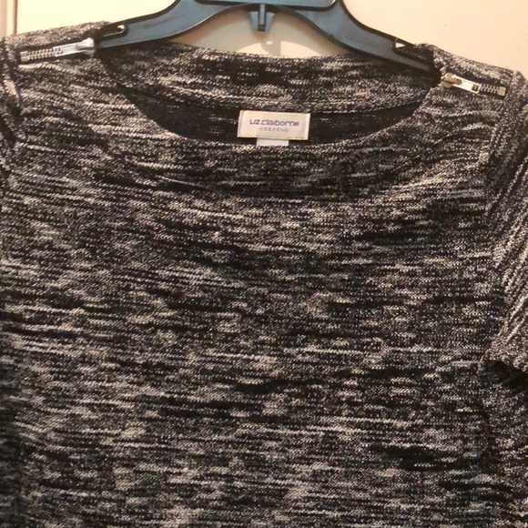 3/4 Sleeve Shoulder Zip Tunic Top - Picture 6 of 7